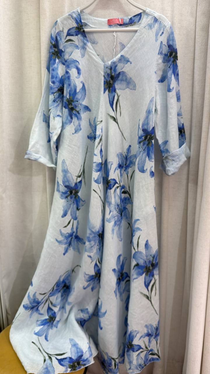 Vestido Lirios Azules